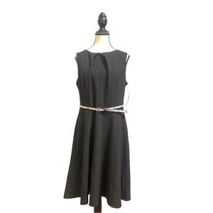 New AB Studio Black Mini Dress with Belt